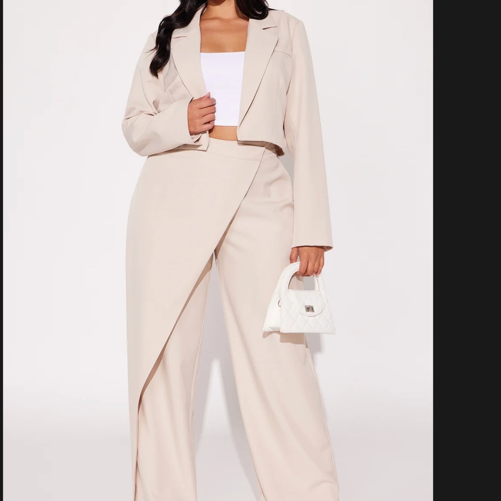 Blazer Pant Set - Taupe
